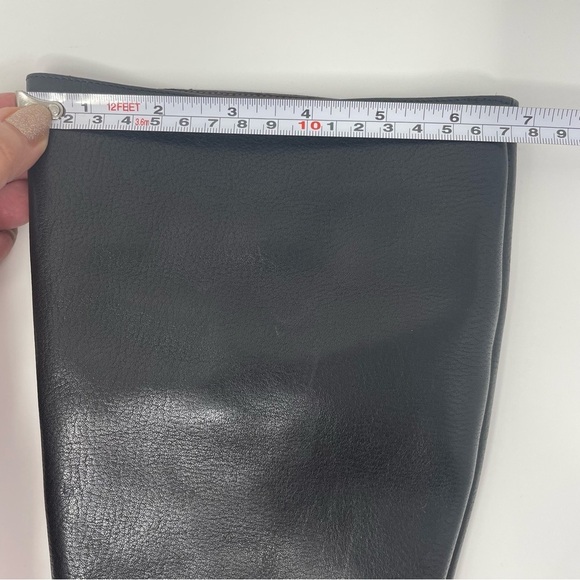 Black Heeled Boots with Buckle Detail - Picture 16 of 16